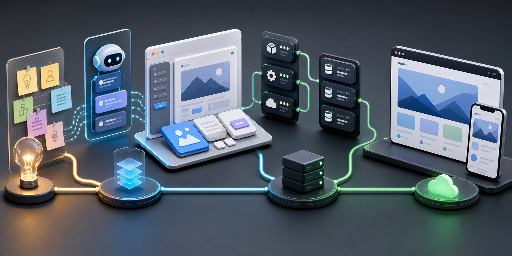 AI 辅助下的全栈原型开发流程封面图