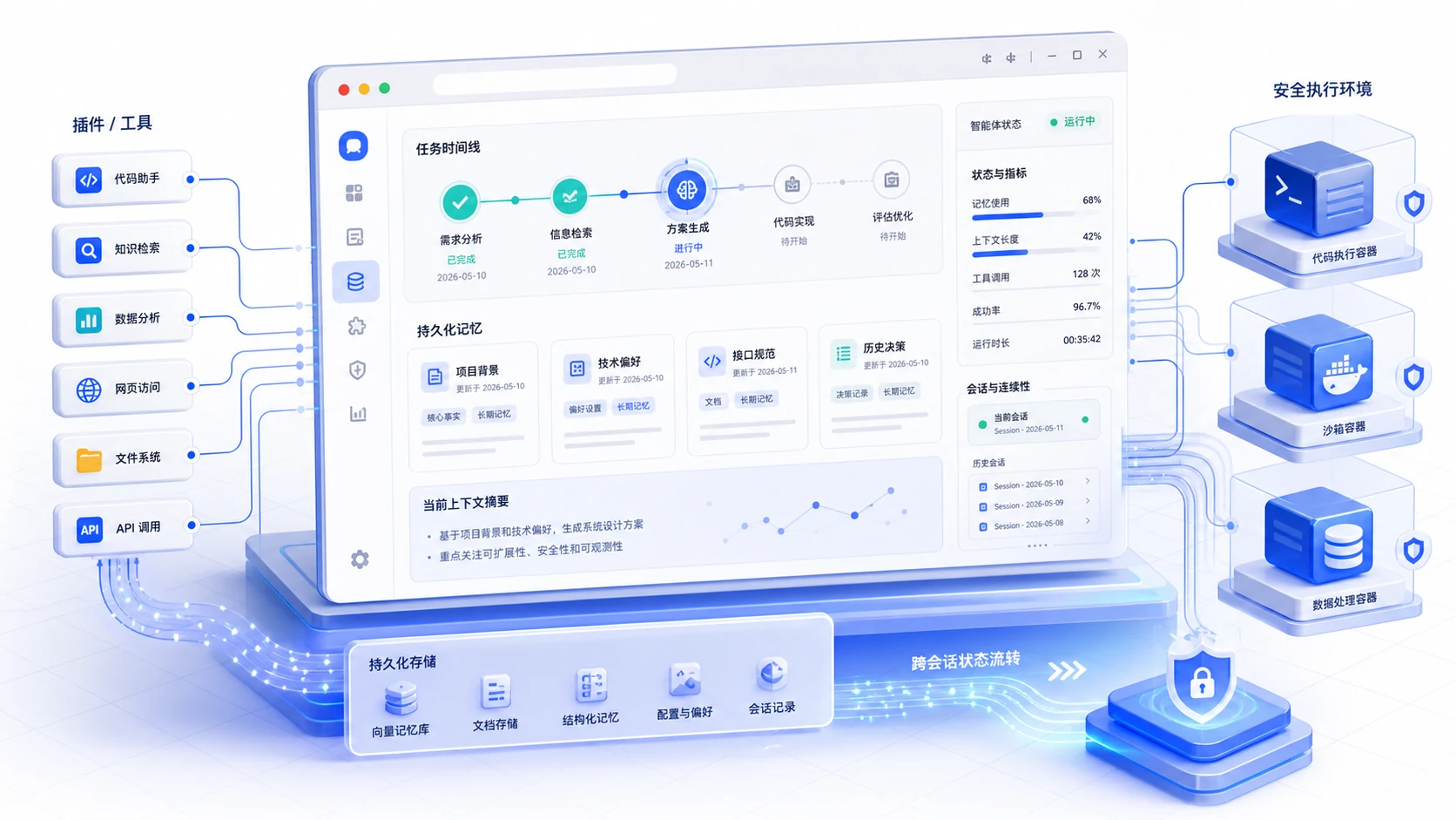 AI 开始长出状态层:2026 年代理工作台正在取代一次性对话框封面图