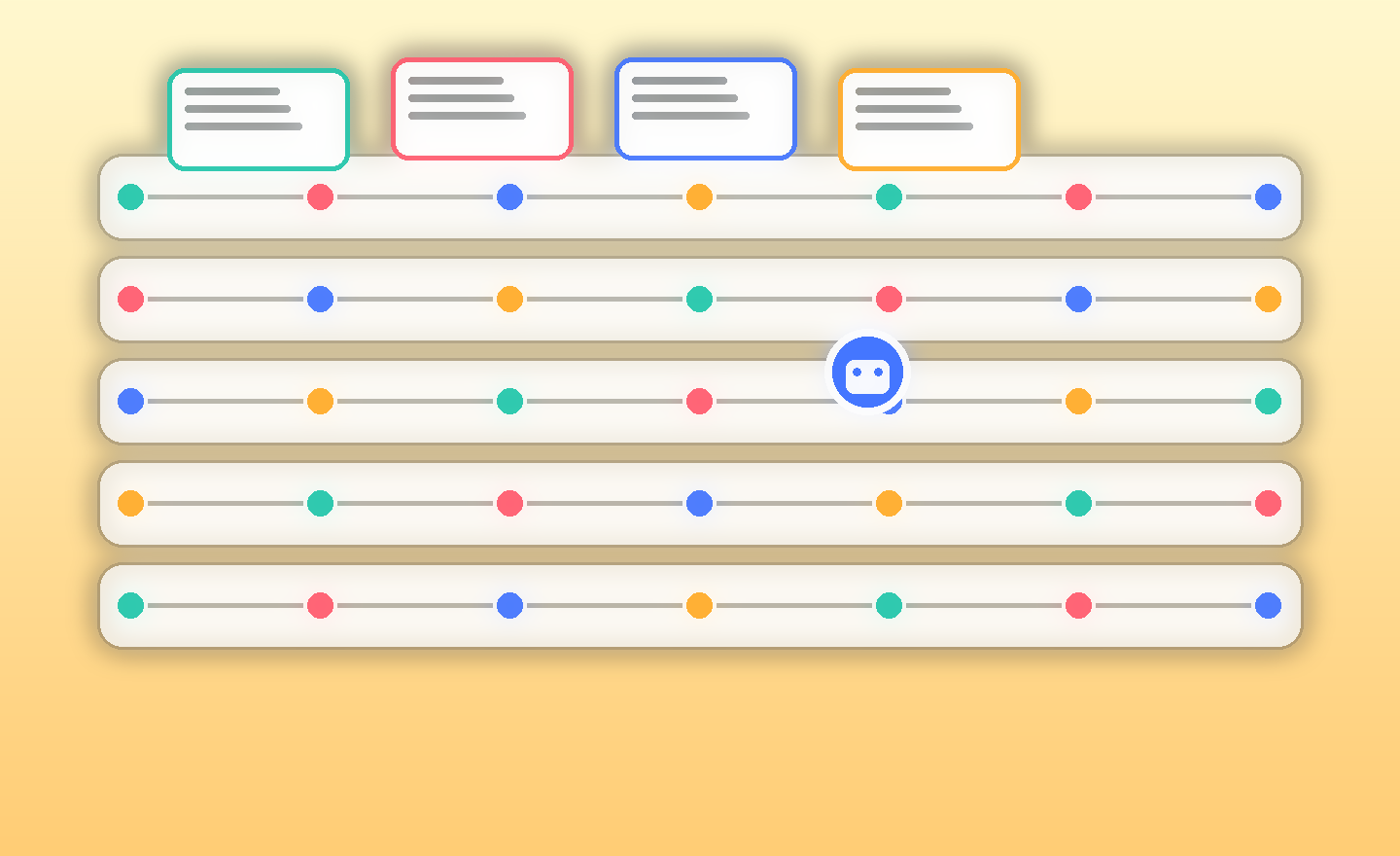 五轮 AI 传话游戏计分板，比较复述、追问、交接、打断恢复和责任归位